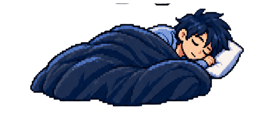 眠っている男性